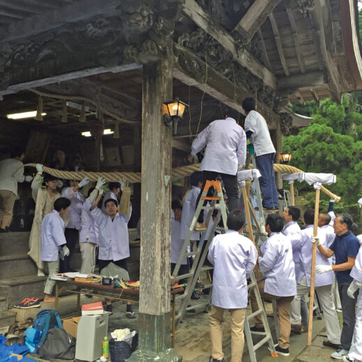 神麻注連縄奉納有志の会 大麻 国産大麻 日本麻振興会 注連縄 精麻